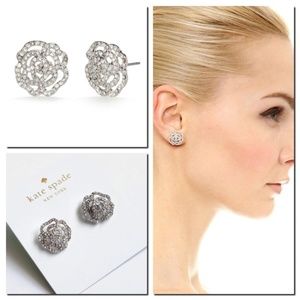 Kate Spade Crystal Rose Stud Earrings
